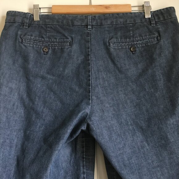 GAP Stretch Wide Leg Denim Trouser Pants - Picture 7 of 16